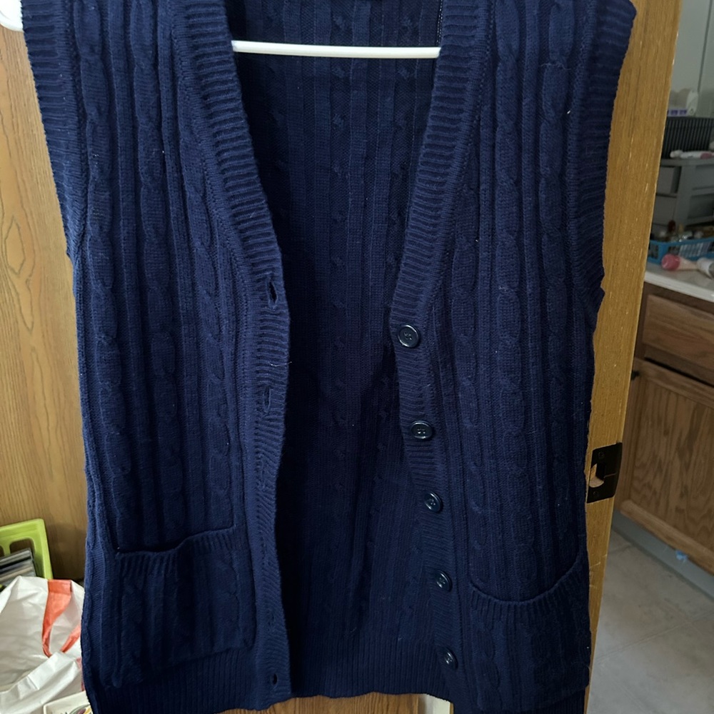 Women’s vintage vest. Navy blue. Never worn.